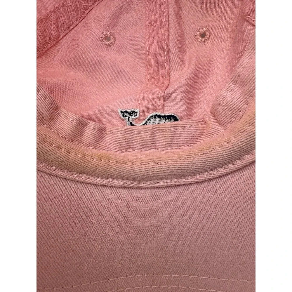 Vineyard Vines‎ Womens Pink Cotton Whale Logo Adjustable Baseball Cap Hat